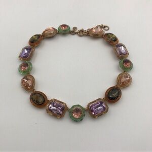 J Crew Multicolor Jewelbox Multi Faceted Multicolor Necklace